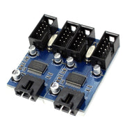 Scheda cavo di prolunga USB 9 pin maschio da 1 a 4 femmina