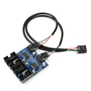 Scheda cavo di prolunga USB 9 pin maschio da 1 a 4 femmina