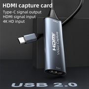 Scheda di acquisizione video HD 4K 30Hz da HDMI a USB-C / Type-C con cavo, HDMI to Type-C