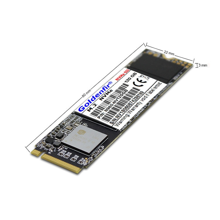 Unità a stato solido Goldenfir M.2 NVMe da 2,5 pollici, capacità: 120 GB, M.2 NVMe 120GB