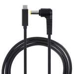 Cavo ricarica laptop USB-C a gomito 5,5x2,5 mm 65W 1,5m