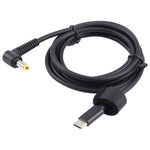 Cavo ricarica laptop USB-C a gomito 5,5x2,5 mm 65W 1,5m