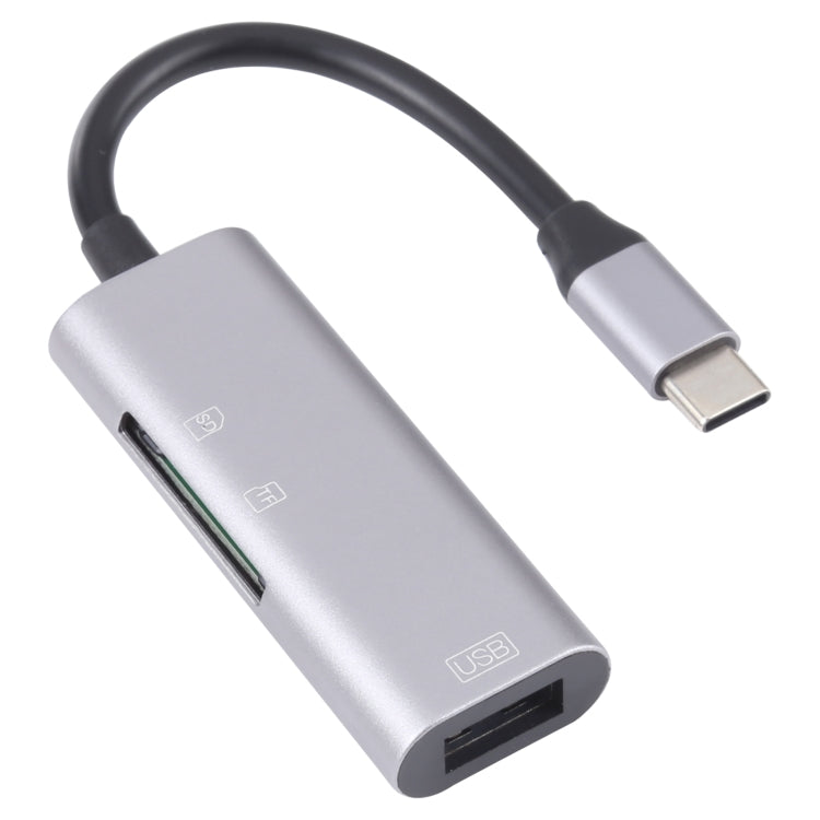 Adattatore 3 in 1 USB-C maschio a USB femmina con lettore SD/TF