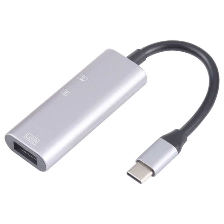 Adattatore 3 in 1 USB-C maschio a USB femmina con lettore SD/TF