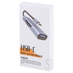 Adattatore 3 in 1 USB-C maschio a USB femmina con lettore SD/TF
