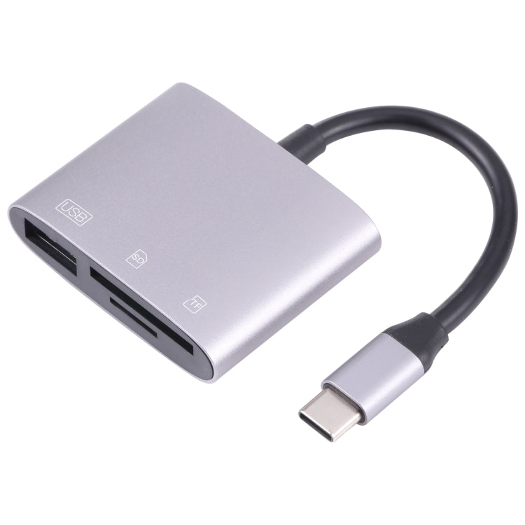 NK-3041 3 in 1 USB-C/Tipo-C maschio a USB femmina + slot per schede SD/TF Adattatore OTG Lettore di schede SD/TF, NK-3041