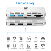 Rocketek per iMac USB3.0 x 3 + Dock di espansione HUB multifunzione SD/TF, USB3.0 x 3 + SD / TF