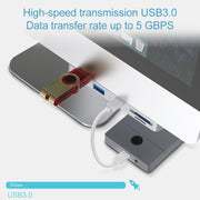 Rocketek per iMac USB3.0 x 3 + Dock di espansione HUB multifunzione SD/TF, USB3.0 x 3 + SD / TF