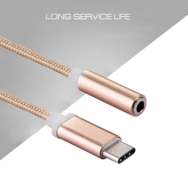 Adattatore audio USB-C maschio a femmina 3,5 mm intrecciato