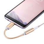 Adattatore audio USB-C maschio a femmina 3,5 mm intrecciato