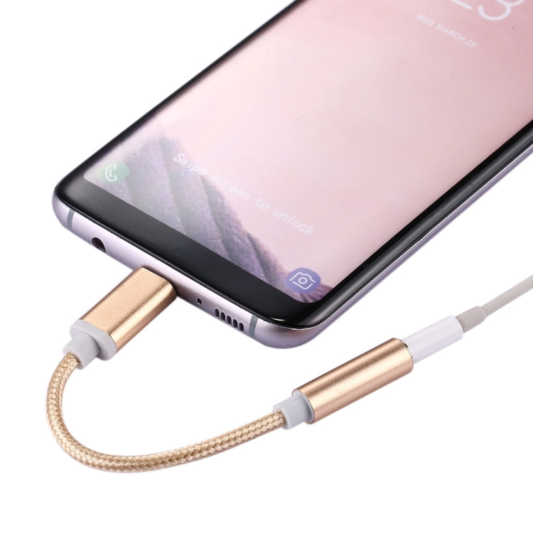 Adattatore audio USB-C maschio a femmina 3,5 mm intrecciato