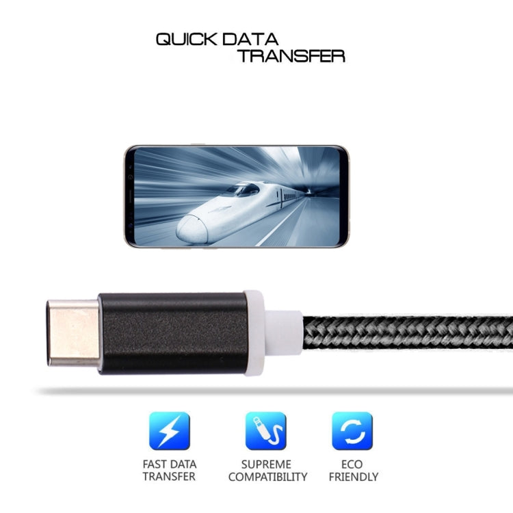 Adattatore audio USB-C maschio a femmina 3,5 mm intrecciato