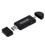 Adattatore 3 in 1 USB-C Micro USB SD con funzione OTG