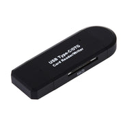 3 in 1 USB-C / Type-C 3.1 a USB 2.0 + Micro USB + SD(HC) + Adattatore per lettore di schede Micro SD con funzione OTG