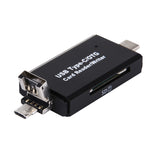 Adattatore 3 in 1 USB-C Micro USB SD con funzione OTG