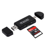 Adattatore 3 in 1 USB-C Micro USB SD con funzione OTG