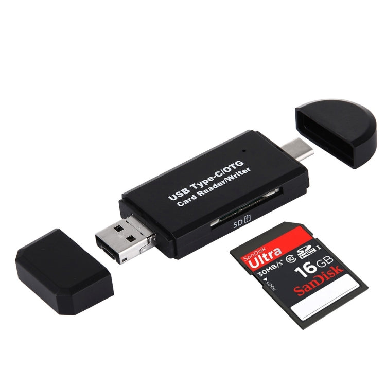 Adattatore 3 in 1 USB-C Micro USB SD con funzione OTG