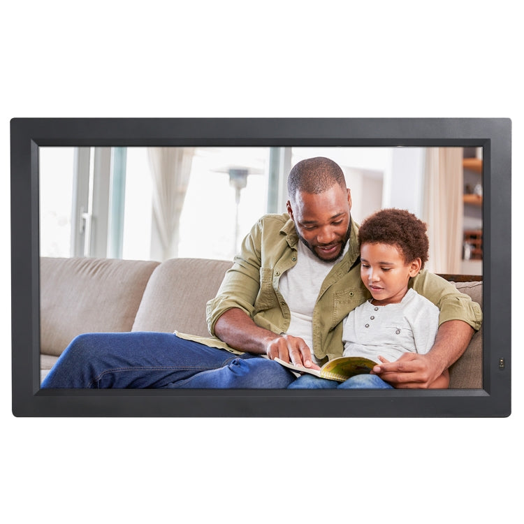 Cornice per foto digitali con display a LED da 21,5 pollici con supporto e telecomando, presa americana, 21.5 inch