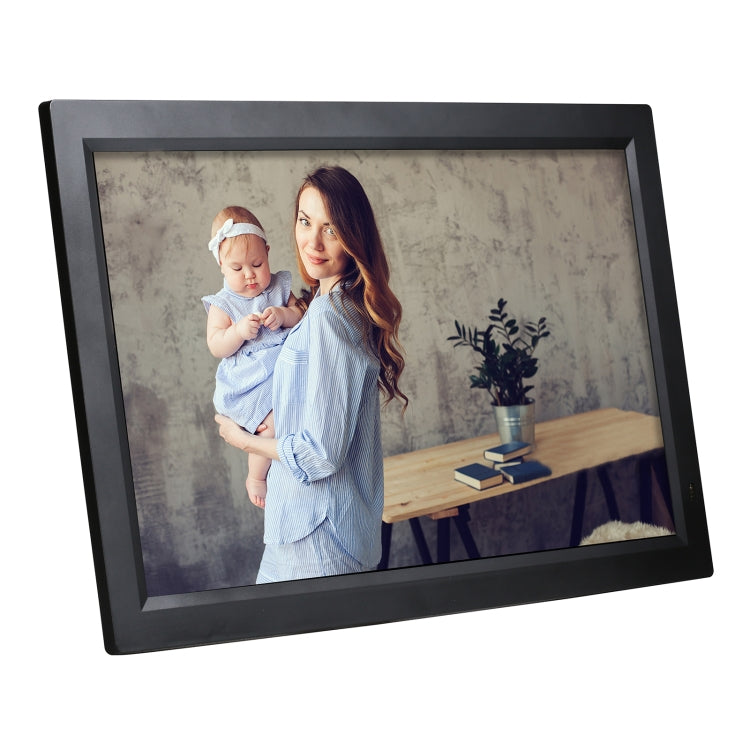 Cornice per foto digitali con display a LED da 21,5 pollici con supporto e telecomando, presa americana, 21.5 inch