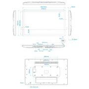 Cornice per foto digitali con display LCD da 21,5 pollici, Cortex A17 quad core RK3288 fino a 1,8 GHz, Android 8.1, 2 GB+16 GB, supporto WiFi ed Ethernet, Bluetooth, scheda SD e jack da 3,5 mm, HSD2151 21.5 inch