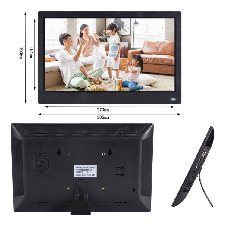 Cornice digitale 12,5" FHD con telecomando e supporto