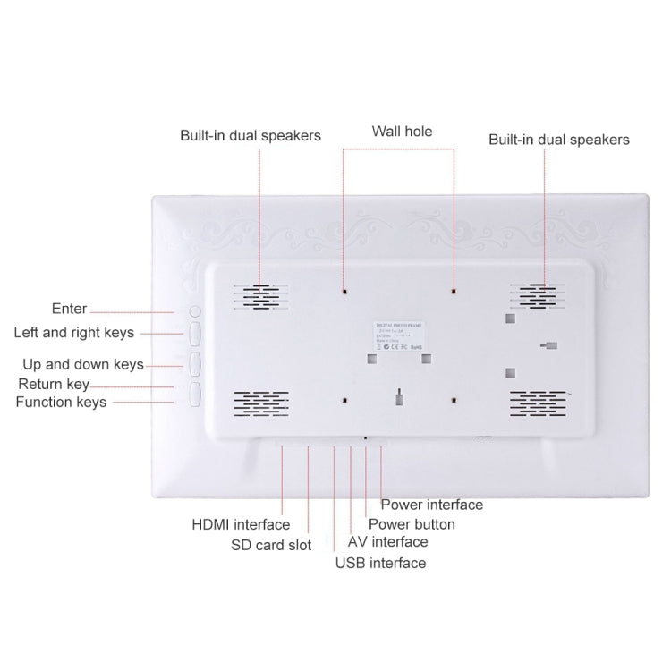 Display pubblicitario LED 18,5 pollici da parete