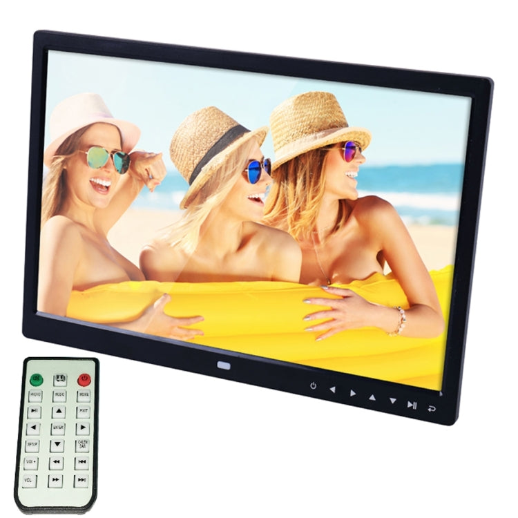 Cornice per foto digitali con display a LED da 15,0 pollici con supporto/telecomando, Allwinner, supporto USB/ingresso scheda SD/OTG, 15.0 Inch, 15.0 inch Allwinner