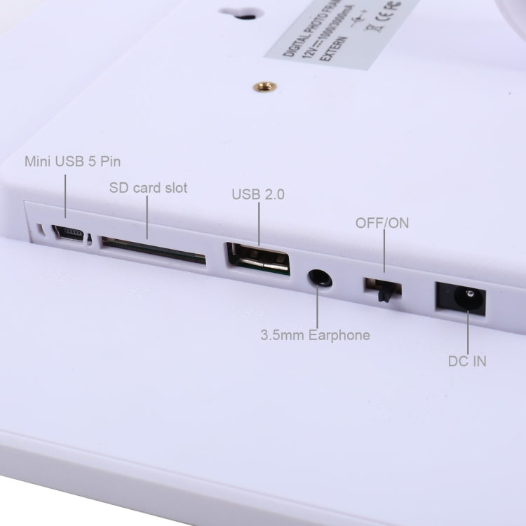 Cornice per foto digitali con display a LED da 13,0 pollici con supporto/telecomando, Allwinner, supporto USB/ingresso scheda SD/OTG, 13.0 inch