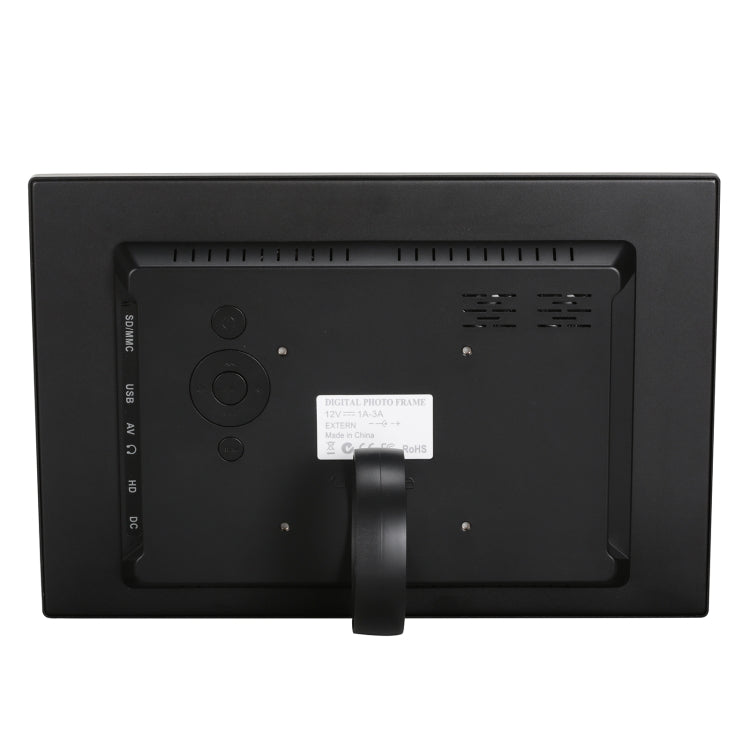 Cornice per foto digitali con display ad alta risoluzione HSD1202 da 12,1 pollici 1280x800 con supporto e telecomando, supporto scheda SD / MMC / MS / porta USB, presa EU (argento), HSD1202 12.1 inch