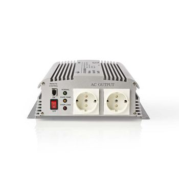 Power Inverter Modified Sine Wave | Input voltage: 24 V DC | Device power output connection(s): Type F (CEE 7/3) | 230 V AC 50 Hz | 1700 W | Peak power output: 3000 W | Screw Terminal | Silver