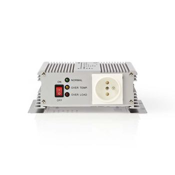 Power Inverter Modified Sine Wave | Input voltage: 24 V DC | Device power output connection(s): Type E (CEE 7/5) | 230V AC 50Hz | 600W | Peak power output: 1500W | Battery Clamps | Silver