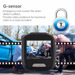 Mini registratore per auto DVR, schermo LCD da 2,0 pollici HD 1080P, visione grandangolare da 170 gradi, supporto rilevamento movimento/visione notturna a infrarossi/scheda TF/microfono, 2.0 inch