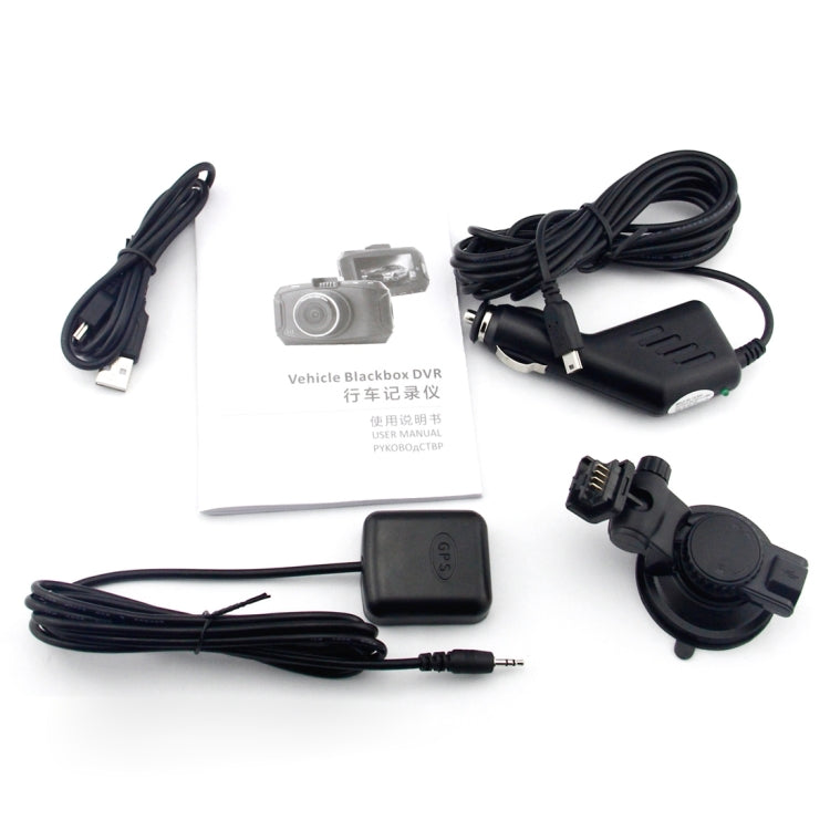 GS90C Telecamera DVR per auto Schermo LCD da 2,7 pollici HD 2304 x 1296P Visione grandangolare da 170 gradi, Supporto rilevamento movimento / Scheda TF / Sensore G / HDMI, GS90C