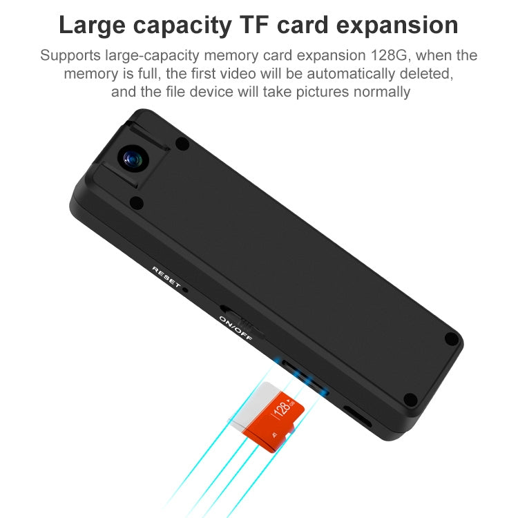 Penna per registratore per telecamera di sorveglianza WiFi RD03 1080P HD con clip, RD03