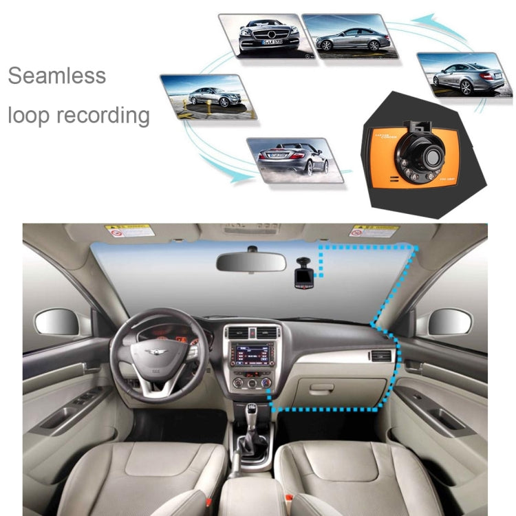Generalplus 720P VGA Display LCD da 2,4 pollici Registratore DVR per auto, supporto registrazione in loop / rilevamento del movimento / funzione di visione notturna, 2.4 inch