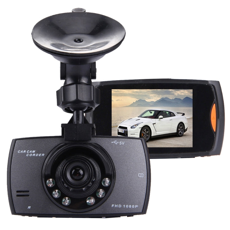 Telecamera DVR per auto LCD da 2,7 pollici 480P 1.3MP Telecamera Visione grandangolare da 120 gradi, supporto visione notturna/rilevamento movimento/scheda TF/sensore G, 2.7 inch