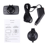 Telecamera DVR per auto LCD da 2,7 pollici 480P 1.3MP Telecamera Visione grandangolare da 120 gradi, supporto visione notturna/rilevamento movimento/scheda TF/sensore G, 2.7 inch