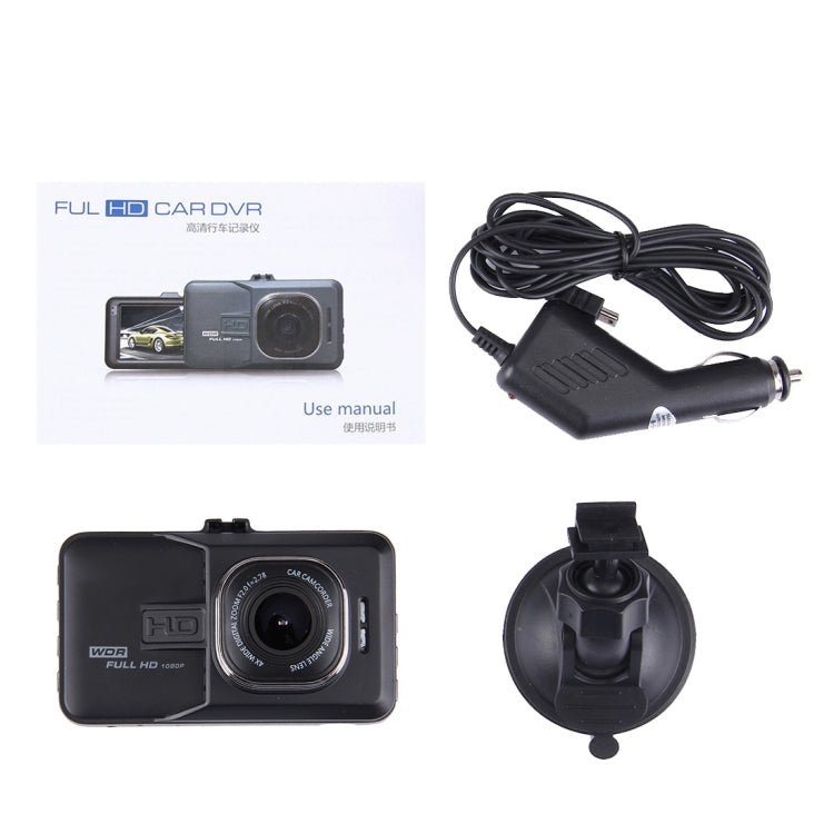 Telecamera DVR per auto LCD da 3,0 pollici HD 720P 3.0MP Fotocamera Visione grandangolare da 170 gradi, Supporto Visione notturna/Rilevamento movimento/Scheda TF/HDMI/G-Sensore, 3.0 inch