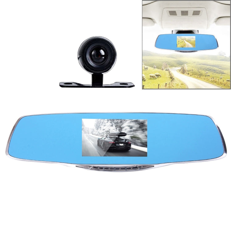 G835 HD 1080P Display da 4,3 pollici Specchietto retrovisore DVR per veicoli, Generalplus 2248, 2 telecamere Visione grandangolare da 170 gradi, Supporto registrazione HDR/Funzione di rilevamento del movimento, G835