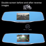 G835 HD 1080P Display da 4,3 pollici Specchietto retrovisore DVR per veicoli, Generalplus 2248, 2 telecamere Visione grandangolare da 170 gradi, Supporto registrazione HDR/Funzione di rilevamento del movimento, G835