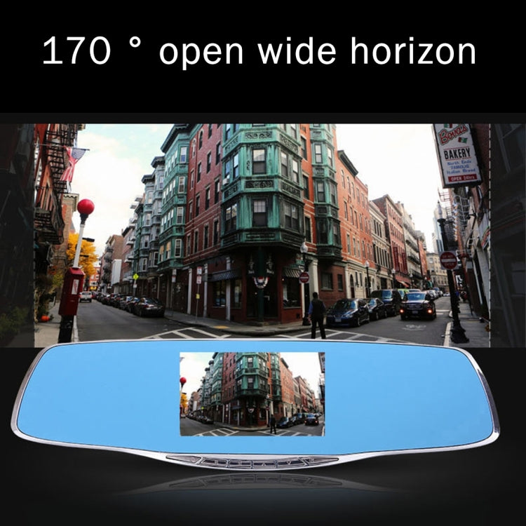 G835 HD 1080P Display da 4,3 pollici Specchietto retrovisore DVR per veicoli, Generalplus 2248, 2 telecamere Visione grandangolare da 170 gradi, Supporto registrazione HDR/Funzione di rilevamento del movimento, G835