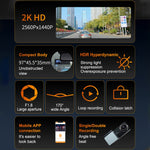 U06 2K Ultra HD Visione notturna WiFi Registratore di guida per auto Supporto APP mobile, U06