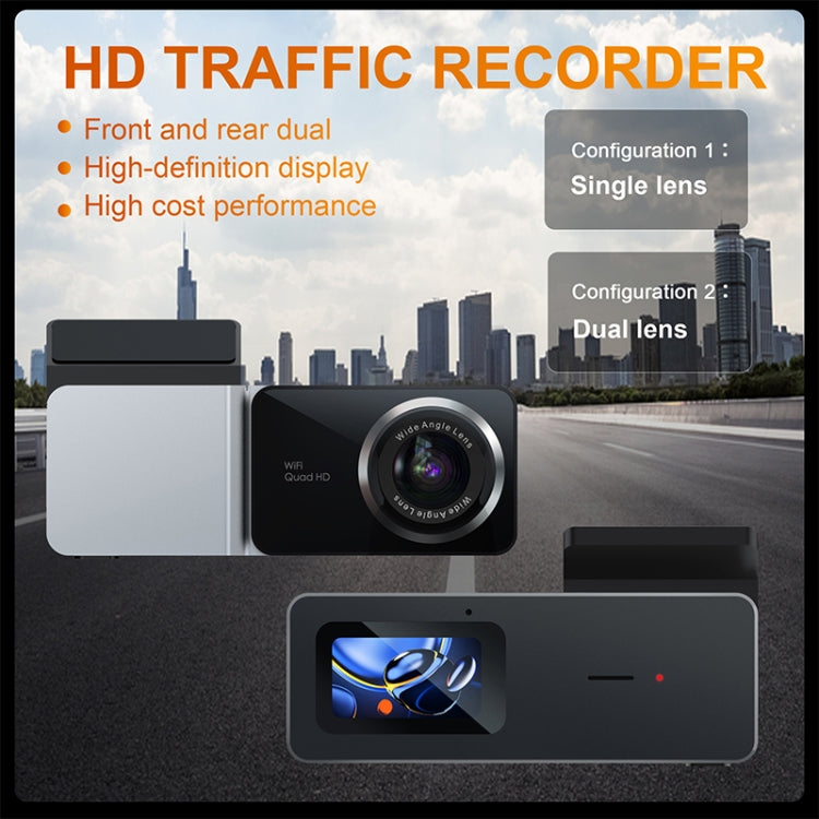 U06 2K Ultra HD Visione notturna WiFi Registratore di guida per auto Supporto APP mobile, U06