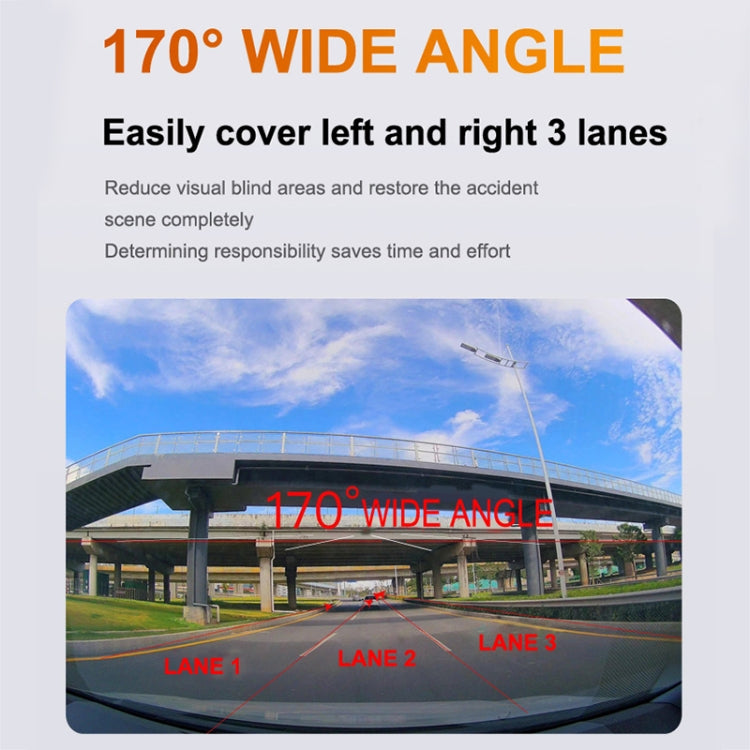 U06 2K Ultra HD Visione notturna WiFi Registratore di guida per auto Supporto APP mobile, U06