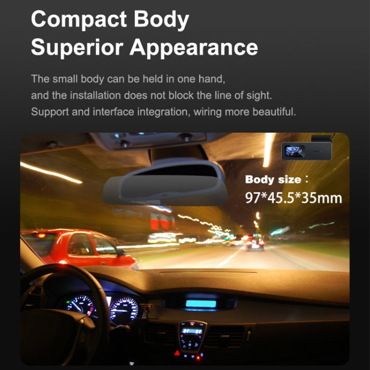 U06 2K Ultra HD Visione notturna WiFi Registratore di guida per auto Supporto APP mobile, U06