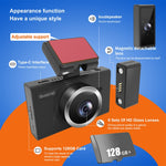 X12 2K Ultra HD Panoramica tripla registrazione WiFi Registratore di guida per auto Supporto APP mobile, X12