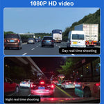 X12 2K Ultra HD Panoramica tripla registrazione WiFi Registratore di guida per auto Supporto APP mobile, X12