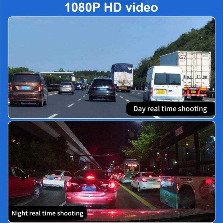 X12 2K Ultra HD Panoramica tripla registrazione WiFi Registratore di guida per auto Supporto APP mobile, X12