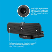 Webcam Logitech C925E HD 1080p con copertura di sicurezza integrata