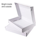 Scatola per imballaggio di abbigliamento da 100 pezzi, scatola di spedizione, colore: bianco, dimensioni: 36x26x6 cm, 36x26x6cm